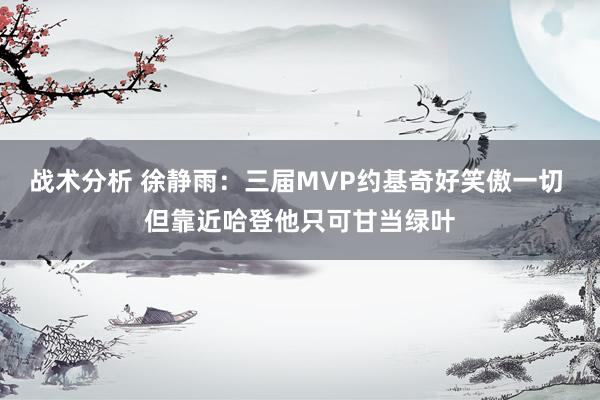 战术分析 徐静雨：三届MVP约基奇好笑傲一切 但靠近哈登他只可甘当绿叶